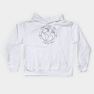 Earth day 2022 - Make every Day Earth Day - Go Planet It's Your Earth Day - Earth Day Is My Birthday - Earth Day Boho Rainbow Design Kids Hoodie